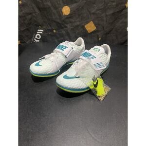 NEW Men’s 9 Nike High Jump Elite Spikes White Bright Spruce FZ9636-100